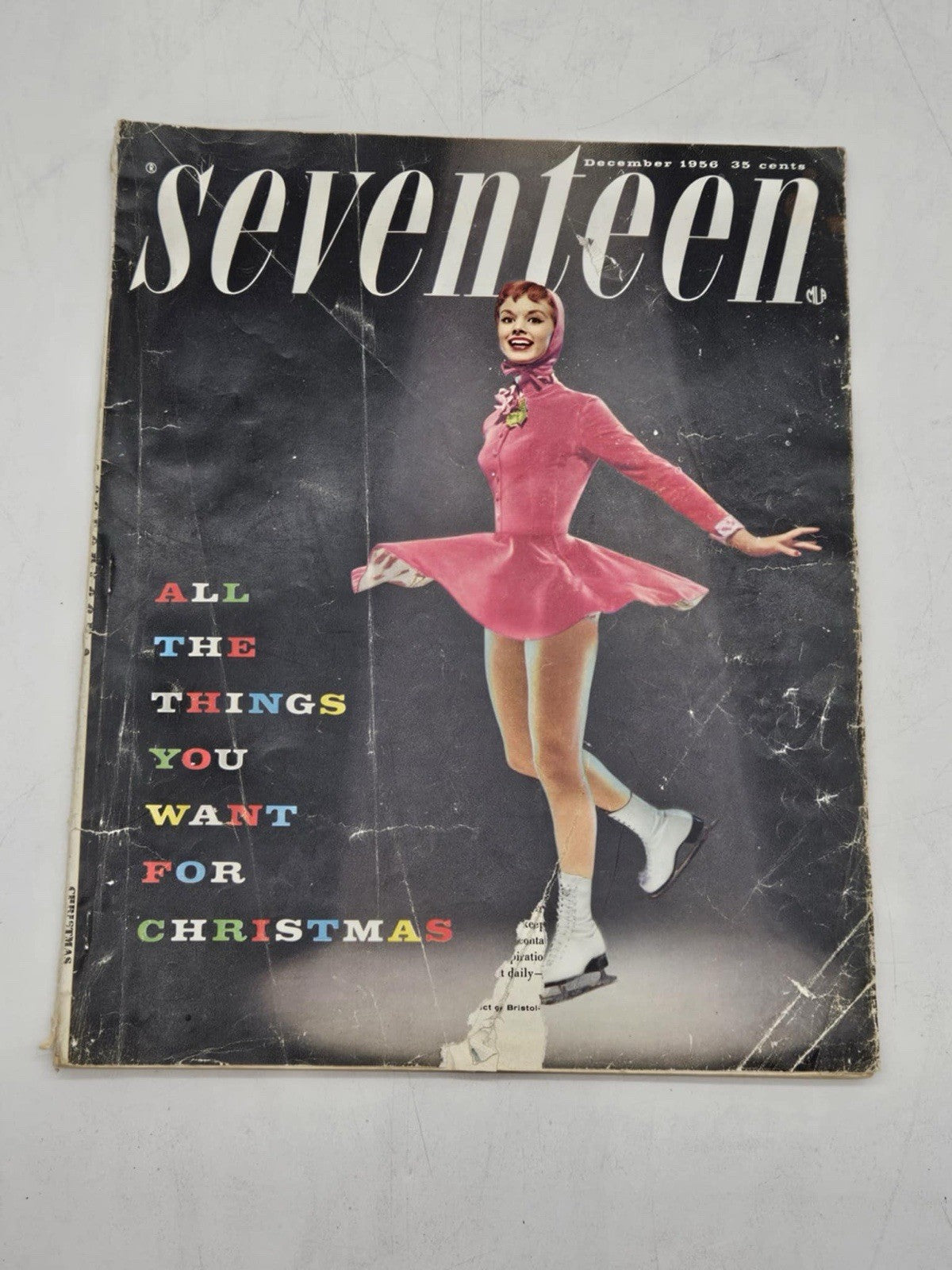 Seventeen magazine December 1956 advertisements Frank Sinatra fashion