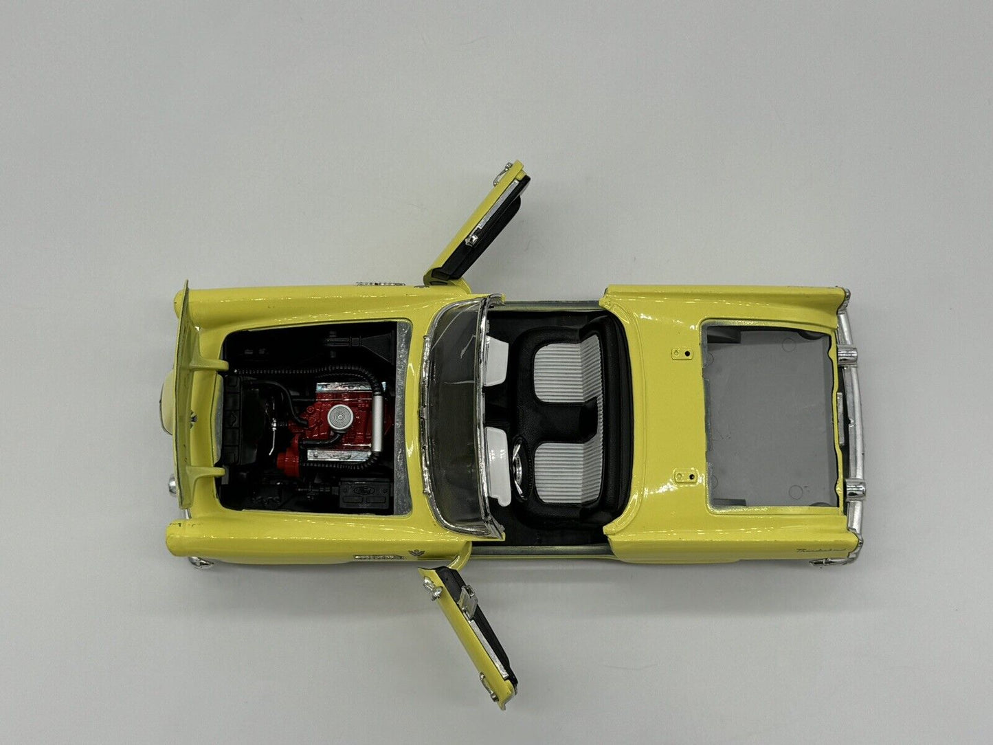 1955 Ford Thunderbird Convertible Yellow 1:32 Diecast Car Model by Arko CTY 005