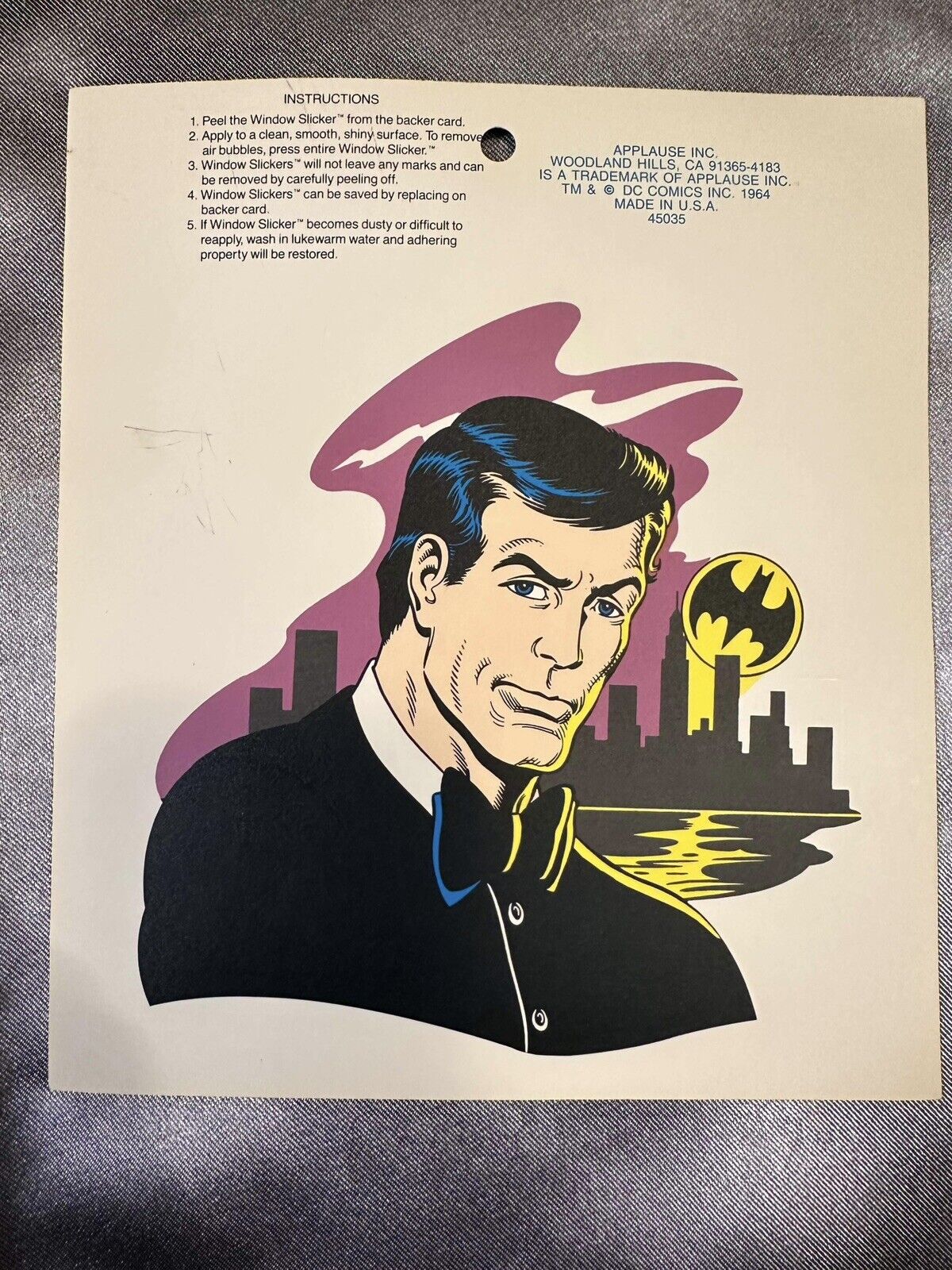 *NEW* Batman 1980s Window Slicker Cling Stickers By Applause (Lot Of 10) TNO QCC