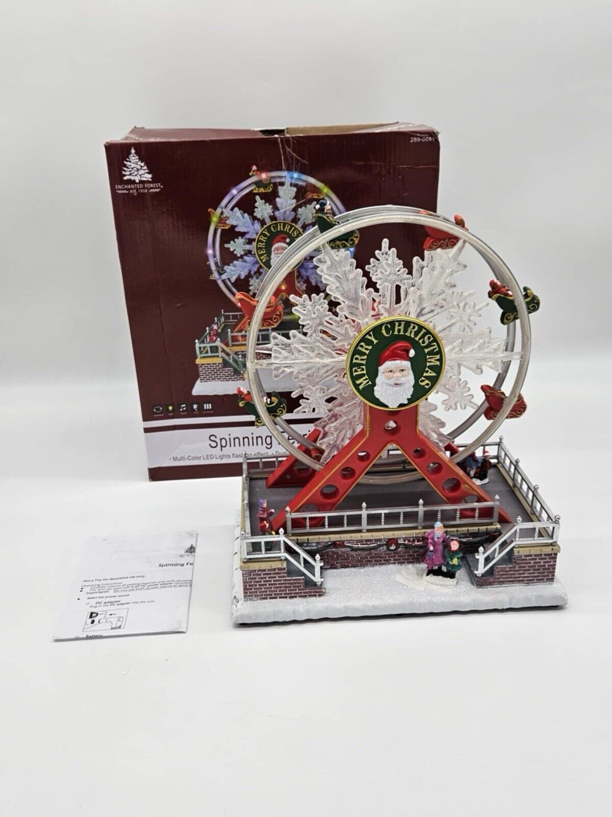 Christmas Enchanted Forest Santa Ferris Wheel Village Light-Up Carnival Ride