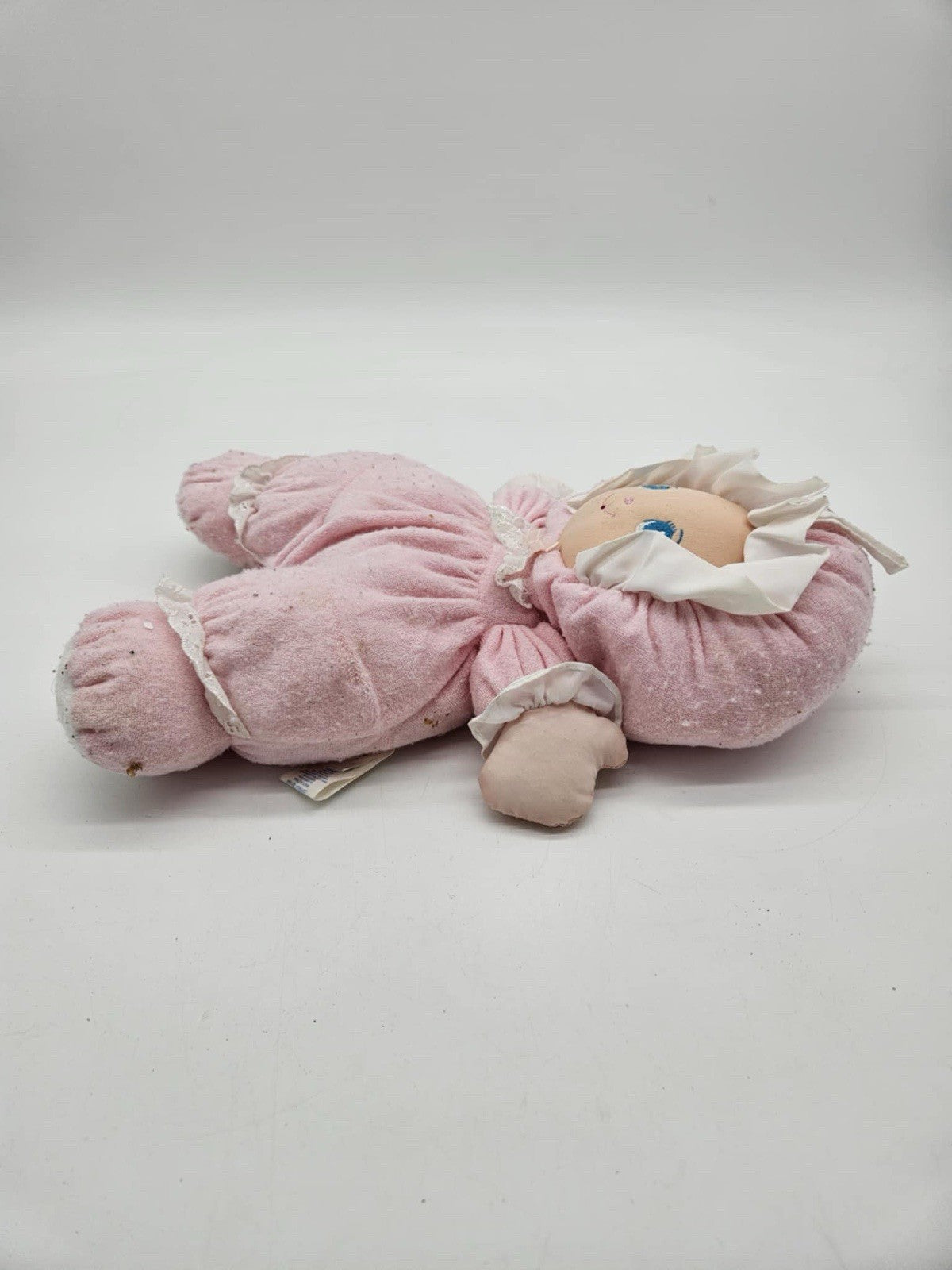 RARE Little Darlins 1994 Terry Cloth Doll Plush 14" Pink Baby Darlin's Well Made
