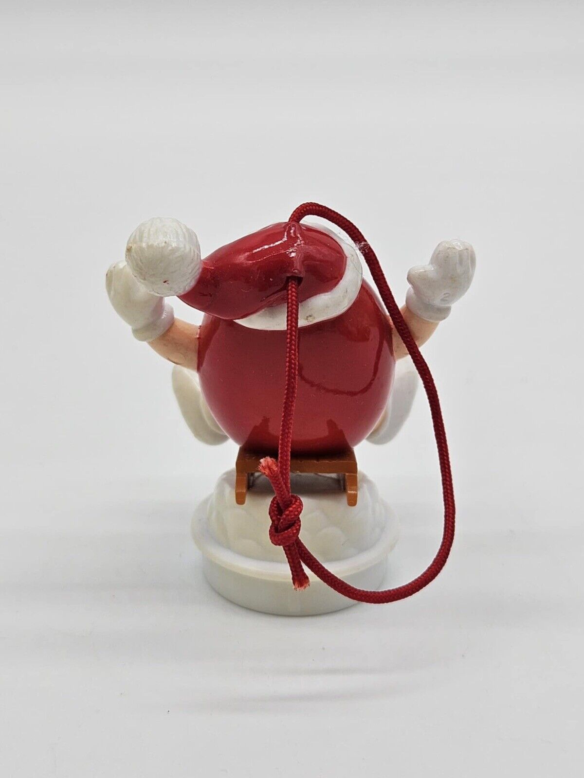 Vintage M&M Christmas Ornament Collectible Candy Tube Topper 1986