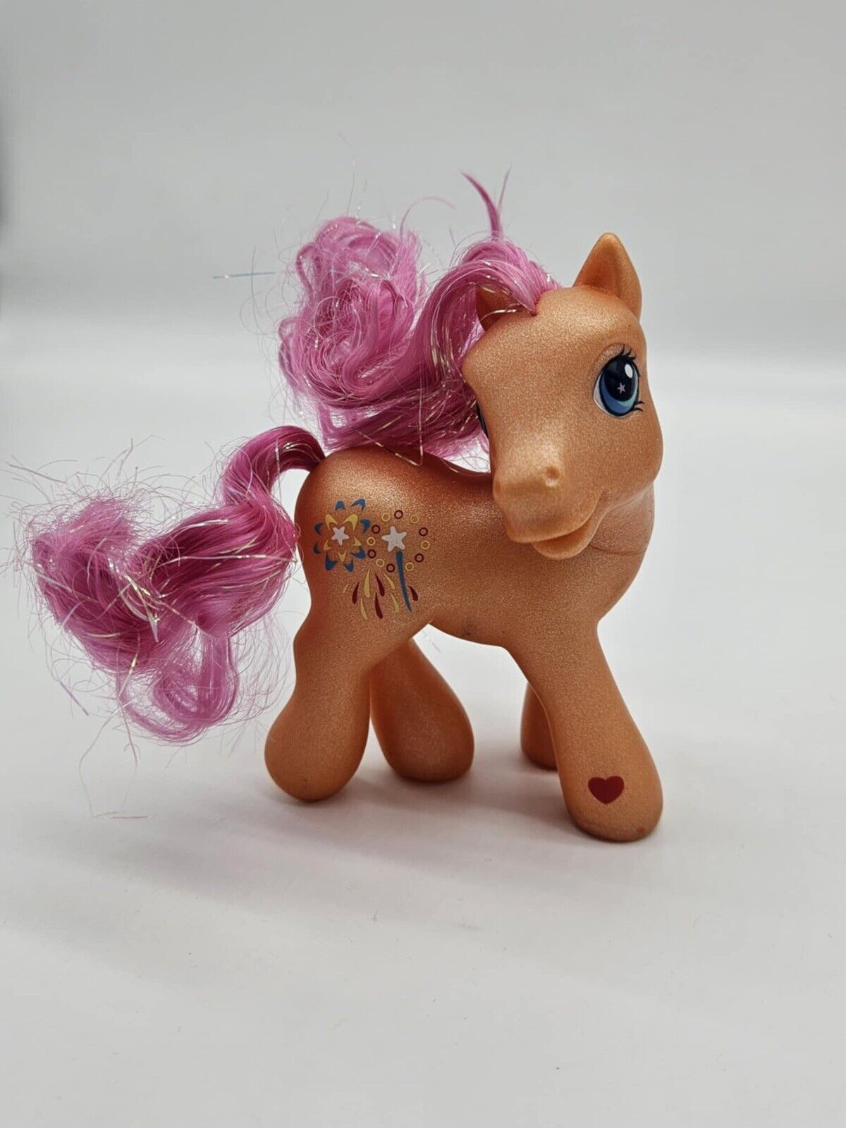 My Little Pony Sparkleworks MLP G3 Orange and Pink with Fireworks MLP