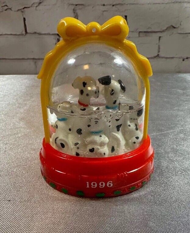 1996 McDonald's Happy Meal Toys 101 Dalmatians Snow Globe Furries Dome