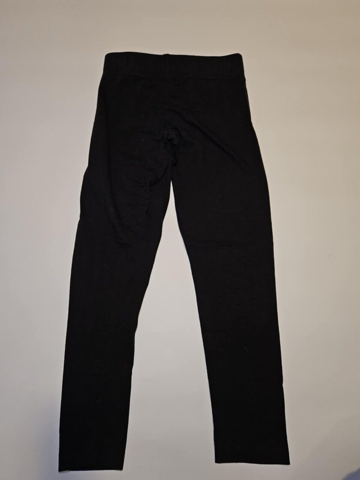 ADIDAS White Linear Logo Black Leggings Size S Women's Activewear High Rise