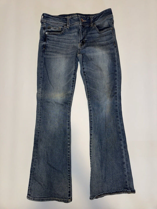 American Eagle Super Stretch Kick Boot Jeans Womens Size 8
