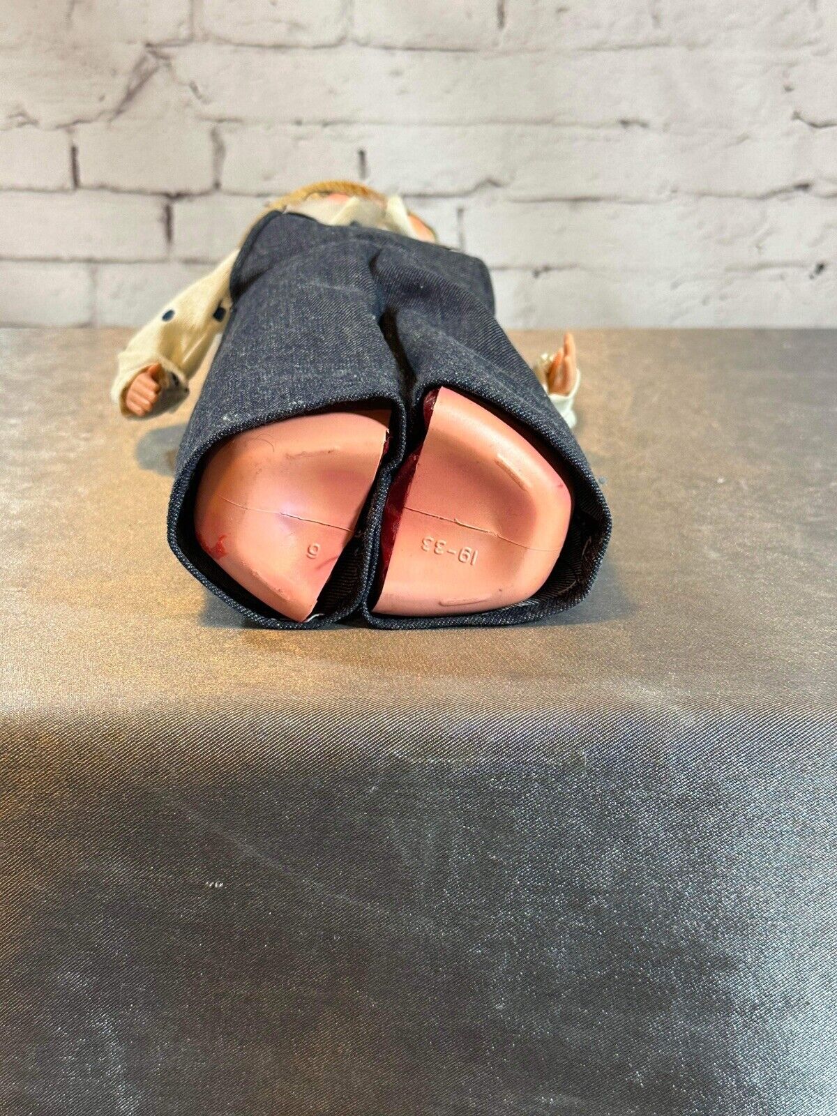 Vintage Doll Hand Crafted Bottle Door Stop Country Farm Old Grandpa TNO QCC