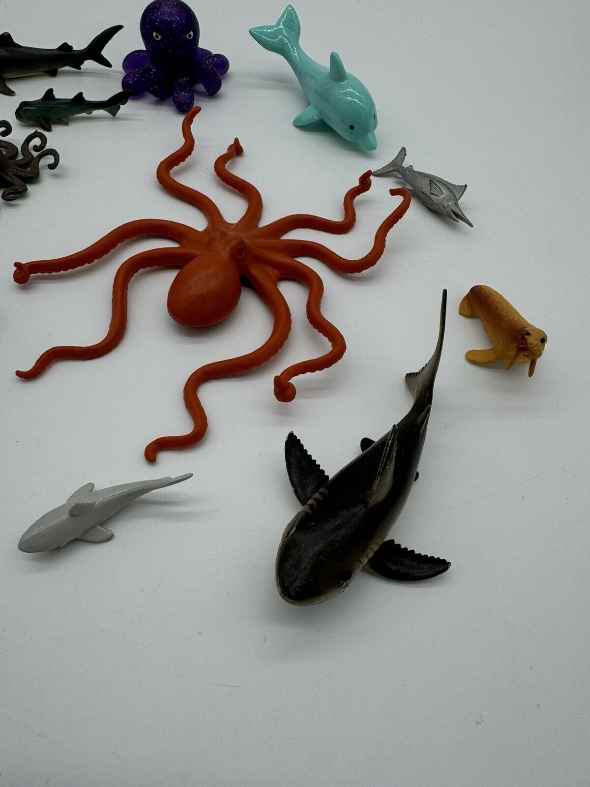 Vintage Deep Sea Creatures & Oceanic Animal Toys ~ Diorama Lot