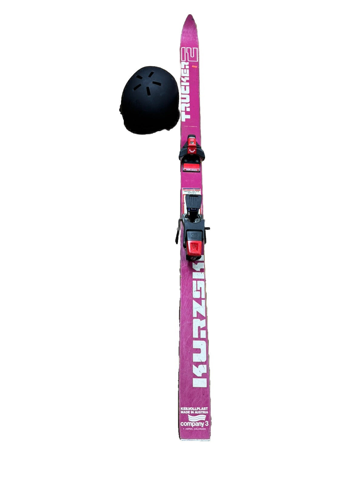 1970s Trucker 2 Back Country Powder Vintage Skis W/ Salomon 647 Bindings & Accs