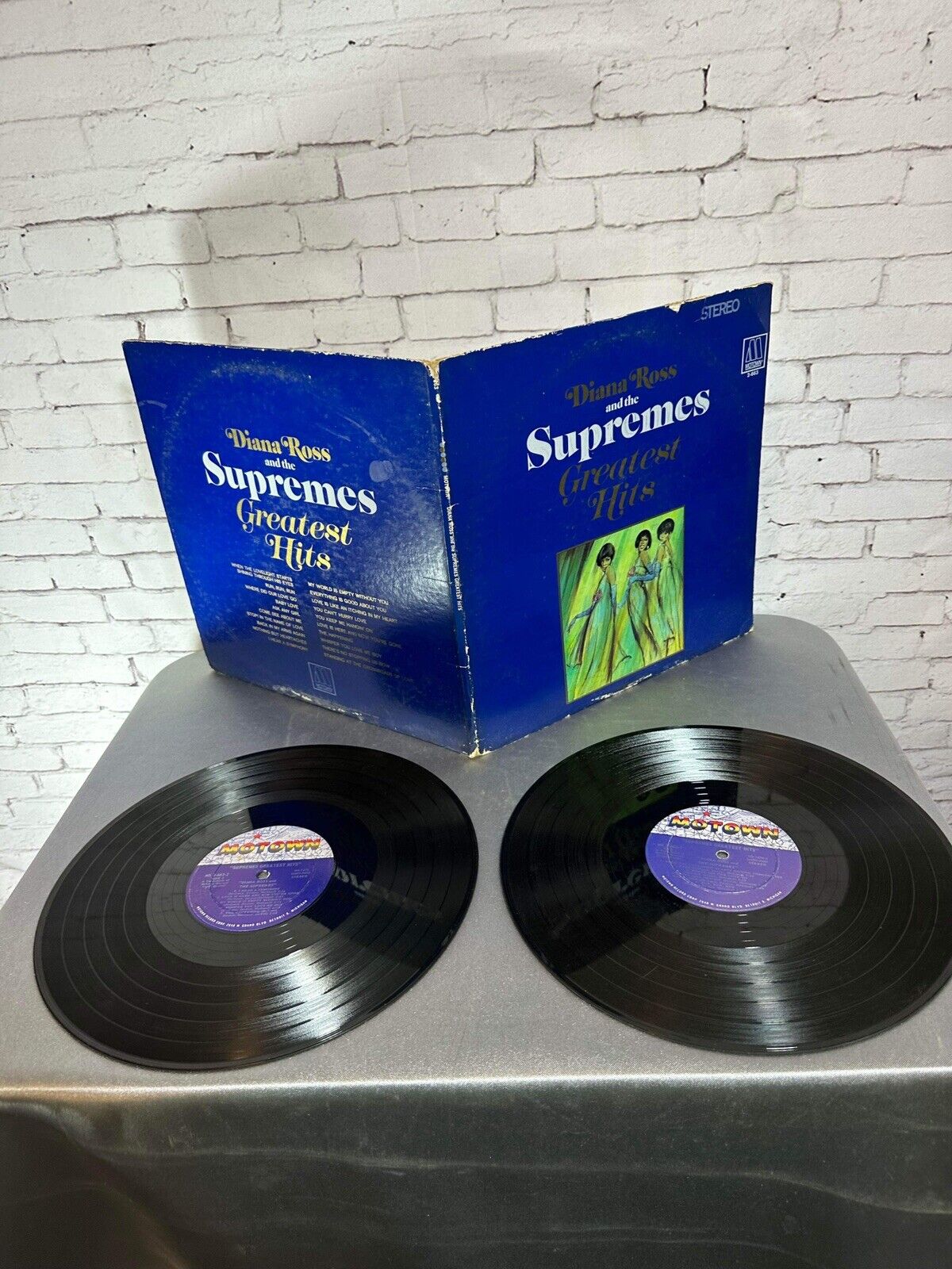 DIANA ROSS & THE SUPREMES GREATEST HITS (VG) 2-663 LP VINYL RECORD