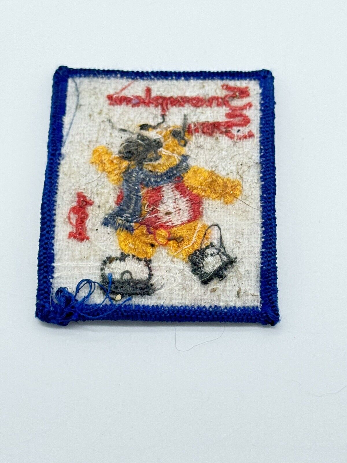 Vintage Snowplow Sam Badge Patch