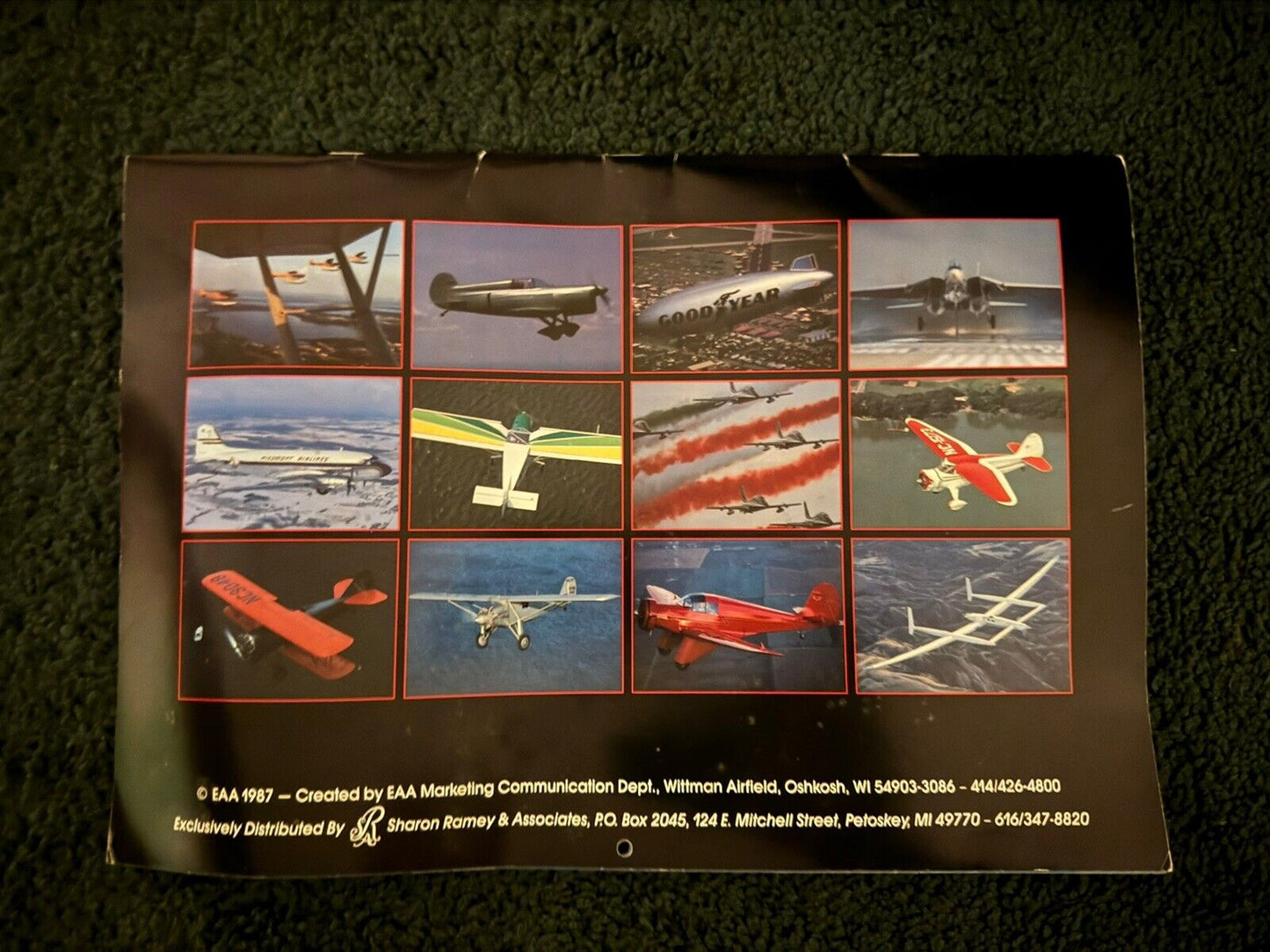 Vintage 1988 “The Spirit of Flight” EAA Calendar