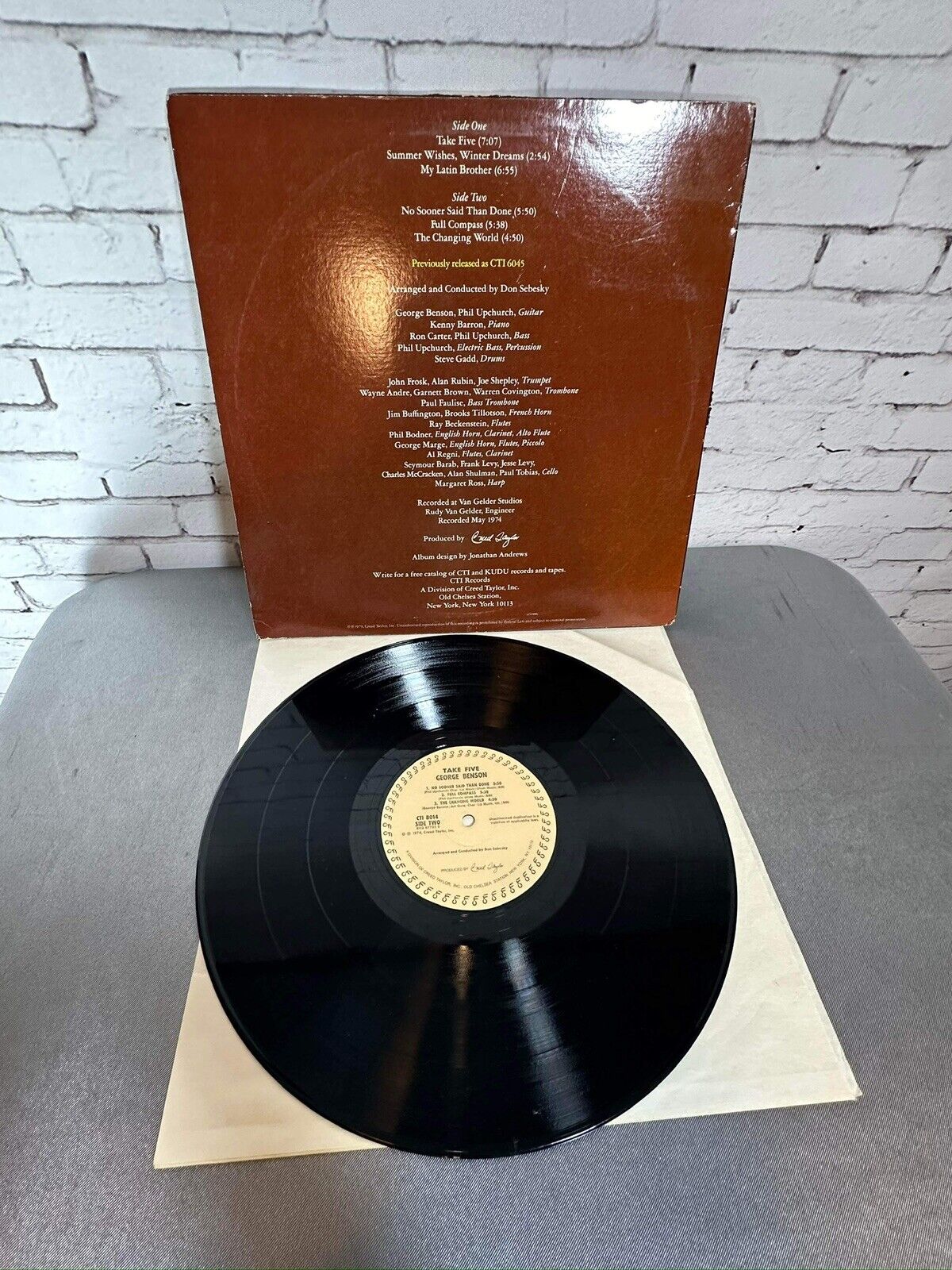 1979 GEORGE BENSON Take Five Vinyl LP BEAUTIFUL Near Mint Record / VG+ Cover