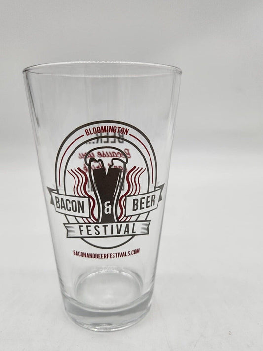 Bacon & Beer Festival Pint Glass “Beer, Because You Can’t Drink Bacon”
