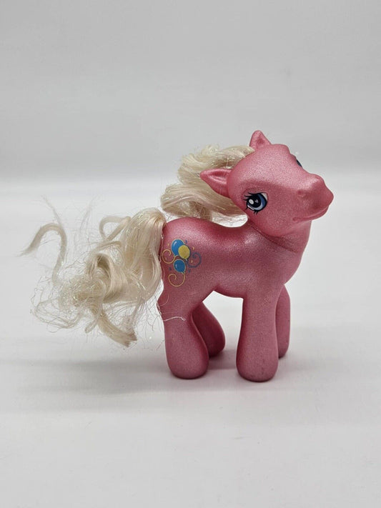 Vintage My Little Pony Pinkie Pie 4.5” pink balloons 2002