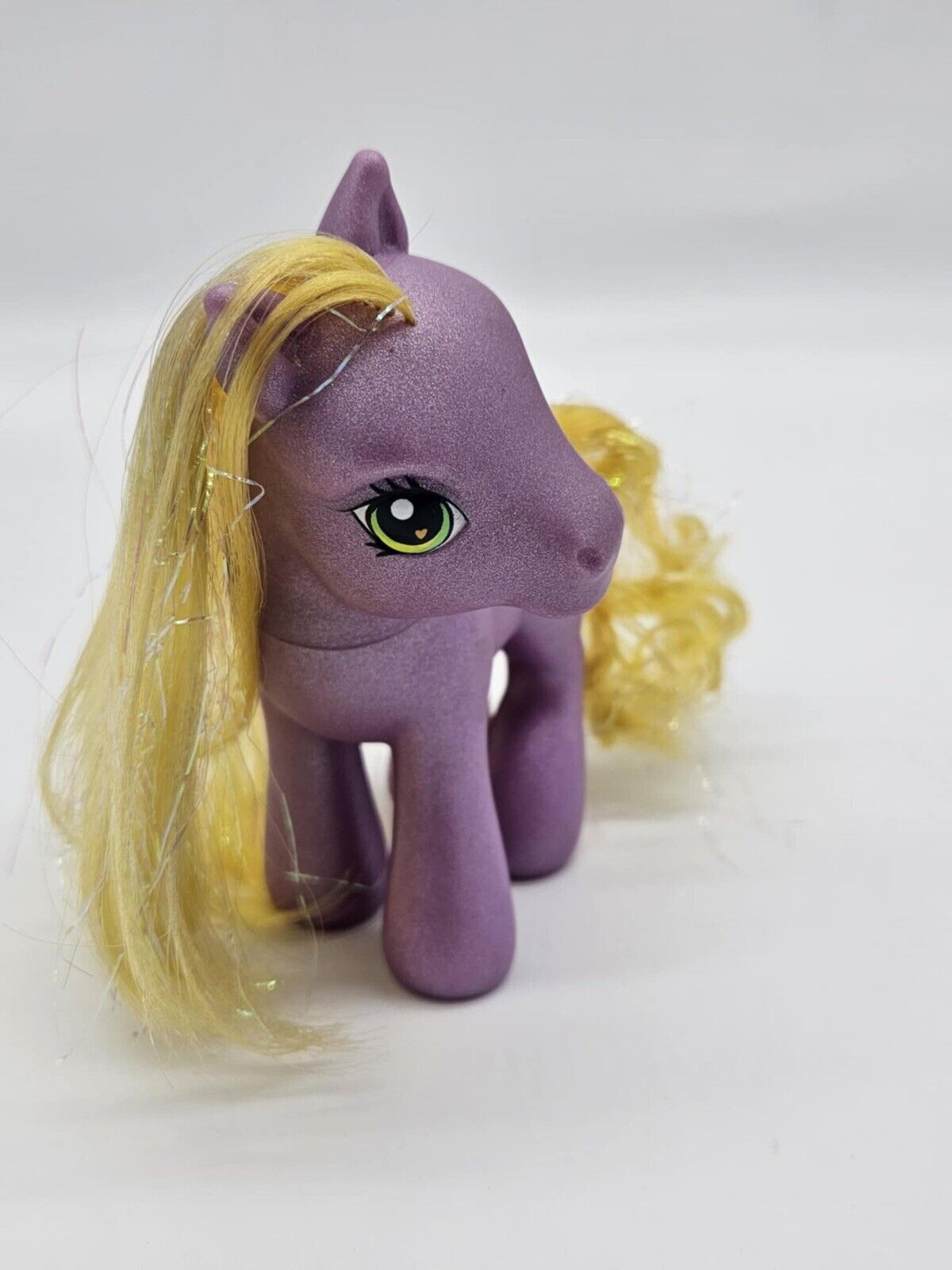 My Little Pony DaisyJo MLP Daisy Flower Cutie Mark G3 Purple Yellow Glitter ‘02