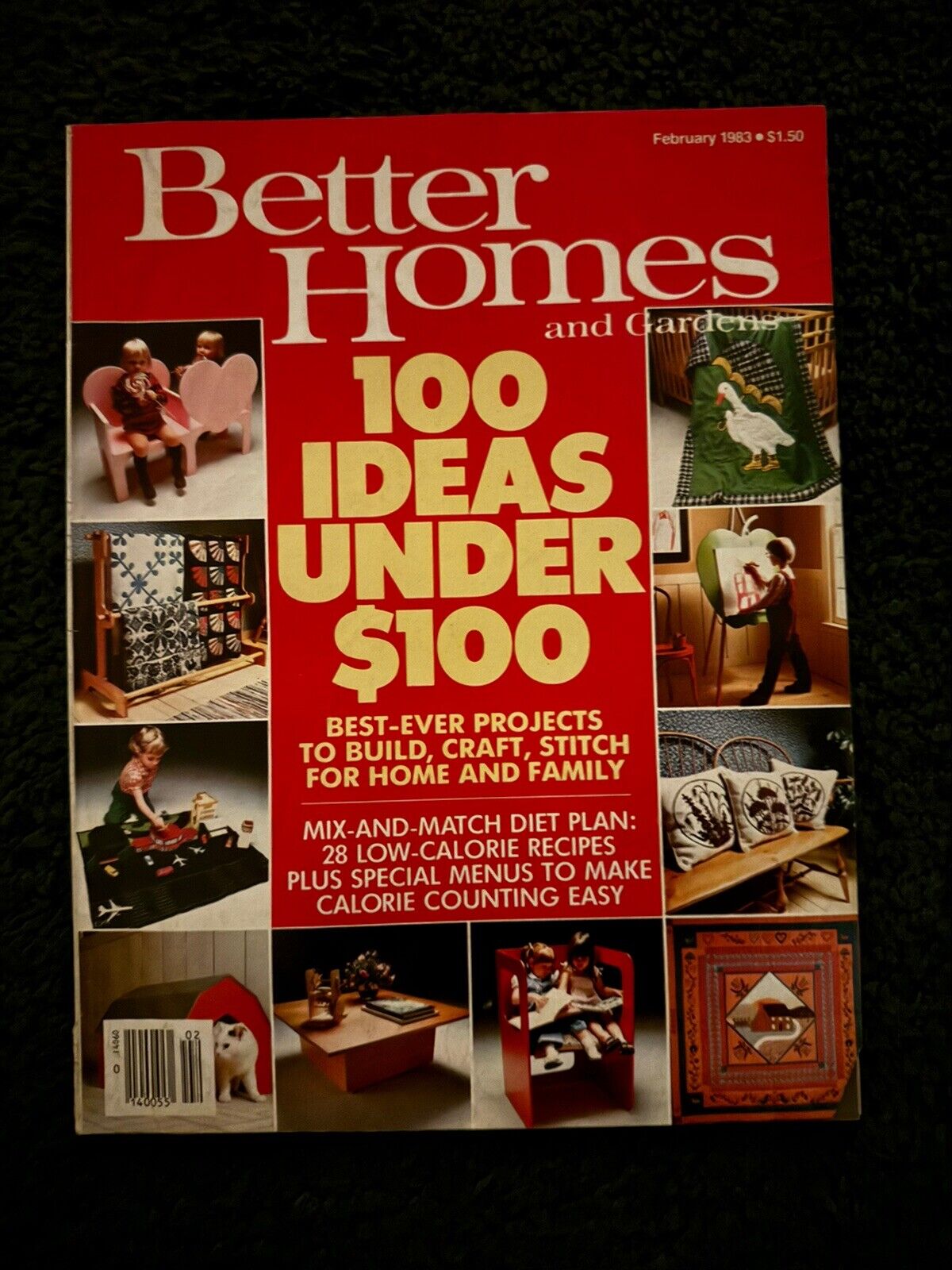 Vintage 1980's Better Homes and Gardens Magazines Lot of 9 Recipes - Adverising