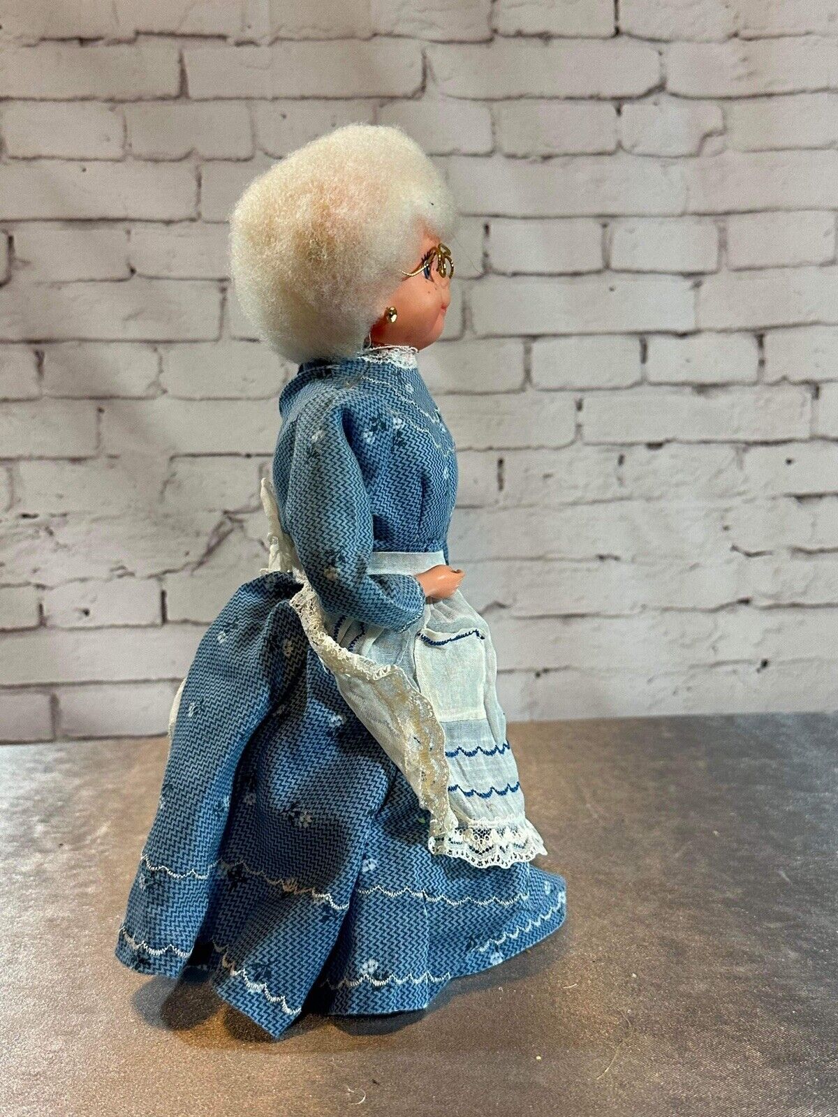 Vintage Granny Doll Hand Crafted SOAP DETERGENT BOTTLE Door Stop TNO QCC