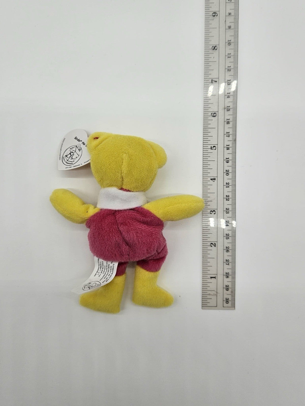 Ty Teenie Beanie Babies Happy Meal Birdie The Bear 25th Anniversary McDonald #3