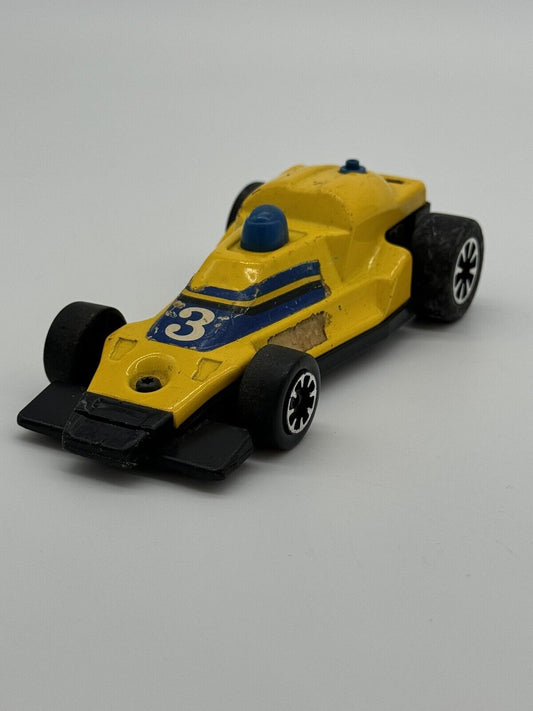 Vintage TONKA JAPAN Formula One Race Car Tin Toy Push Motor w/ Clutch 006
