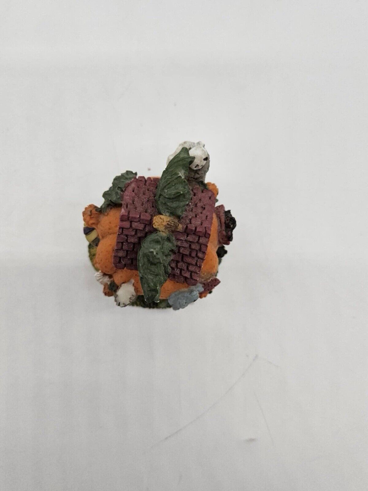 Vtg K's Collection 3" Figurine Halloween Haunted Pumpkin House Ghosts
