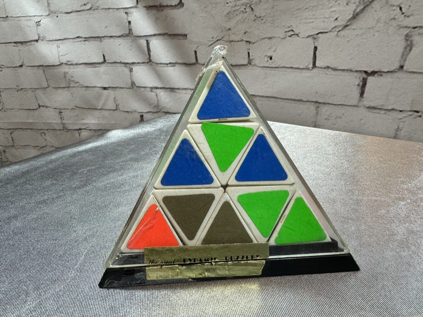 Lot OF 3 VINTAGE PYRAMIX PYRAMID TRIANGLE PUZZLE TOY RUBIK'S CUBES 005