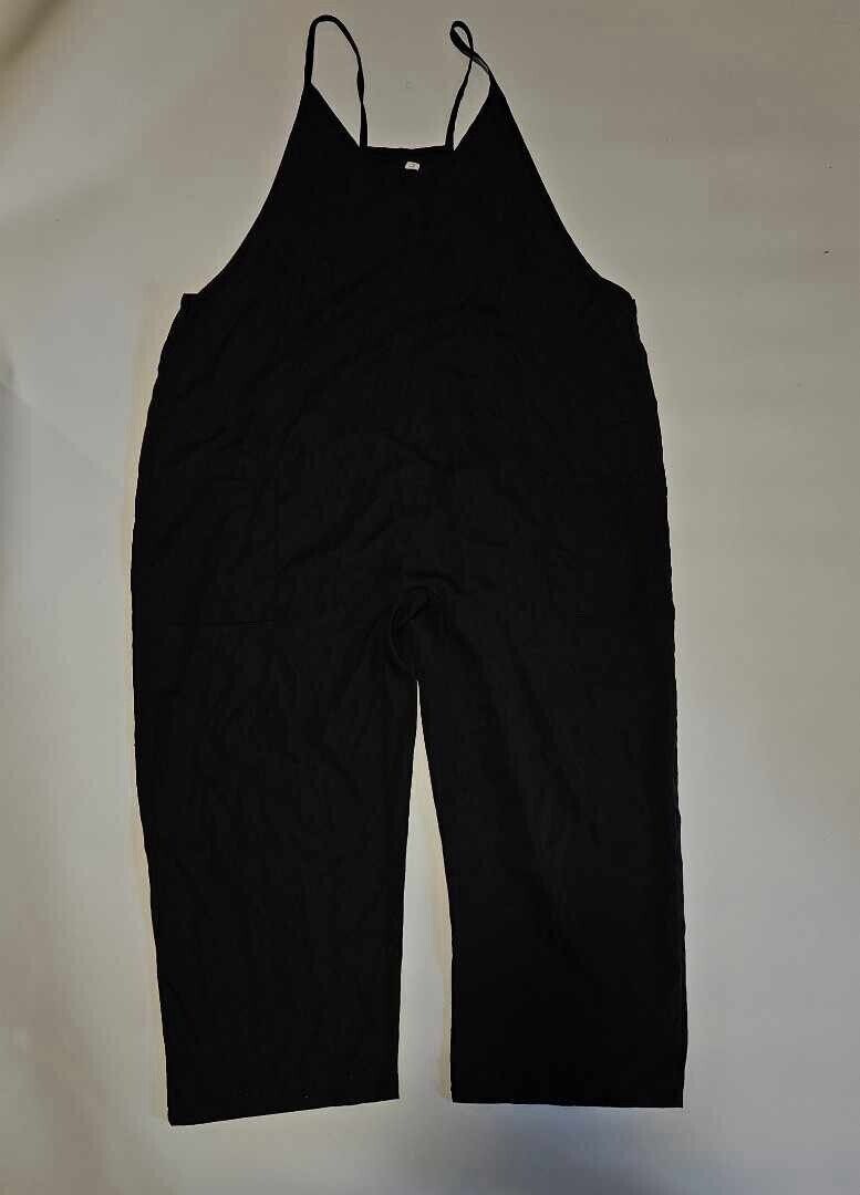 Black Temu Jumpsuit Bib Overalls ~ Sz XL