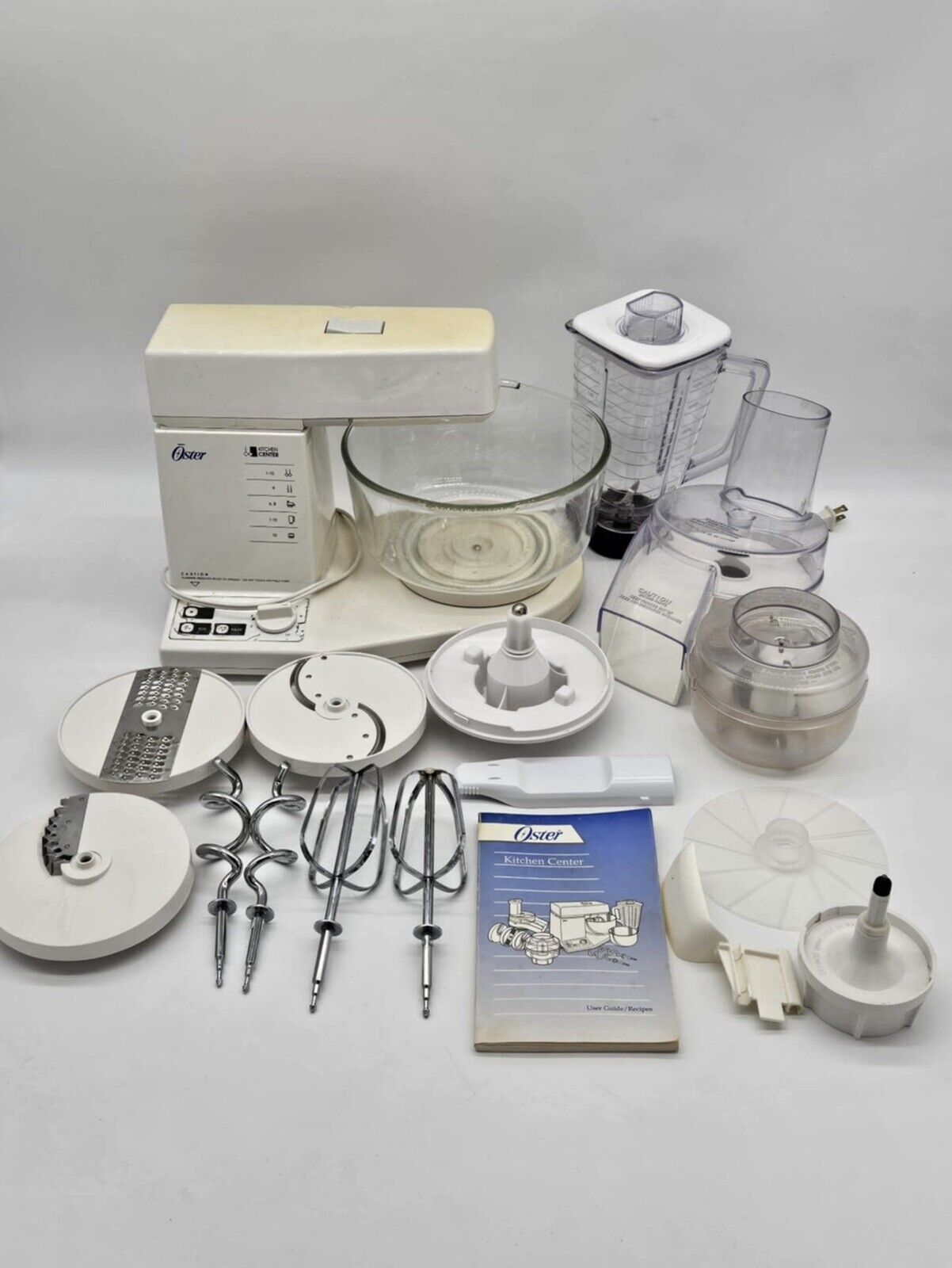 Vintage Oster Regency Kitchen Center COMPLETE w/ all accessories ~ 10 speed