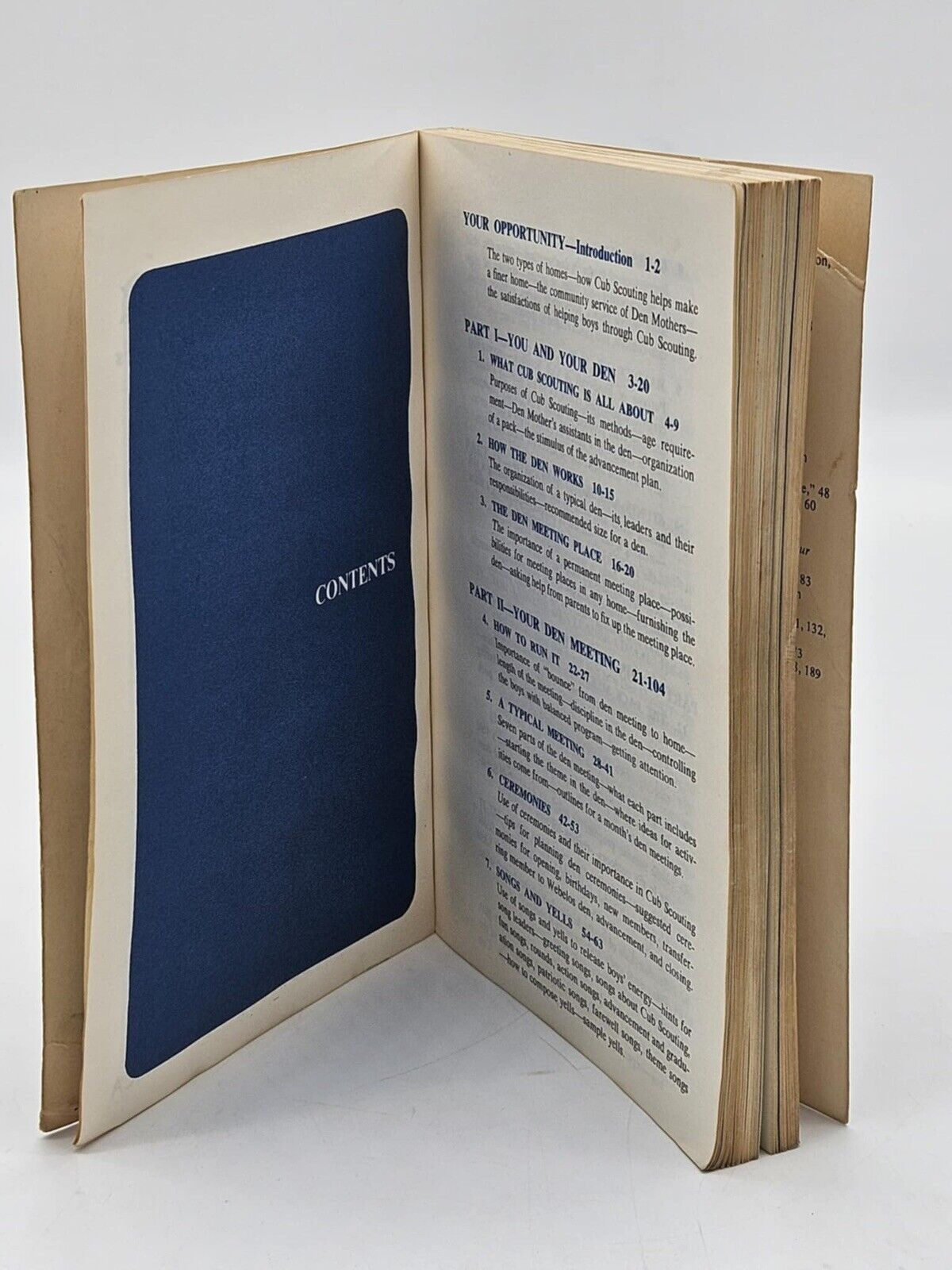 BSA Den Mother's Denbook (1967 P.B. Book) Cub Scouts; Adult Leaders; Illustrated