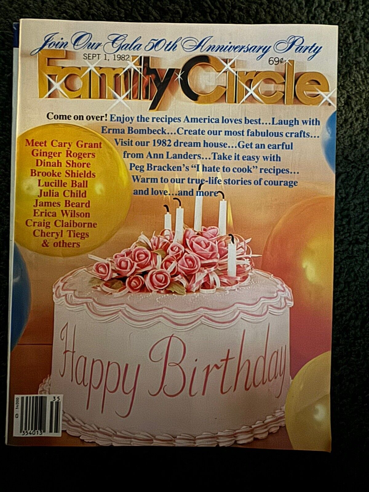 Family Circle magazine lot - Early 1980's lot of 9 - Vintage Back Issue