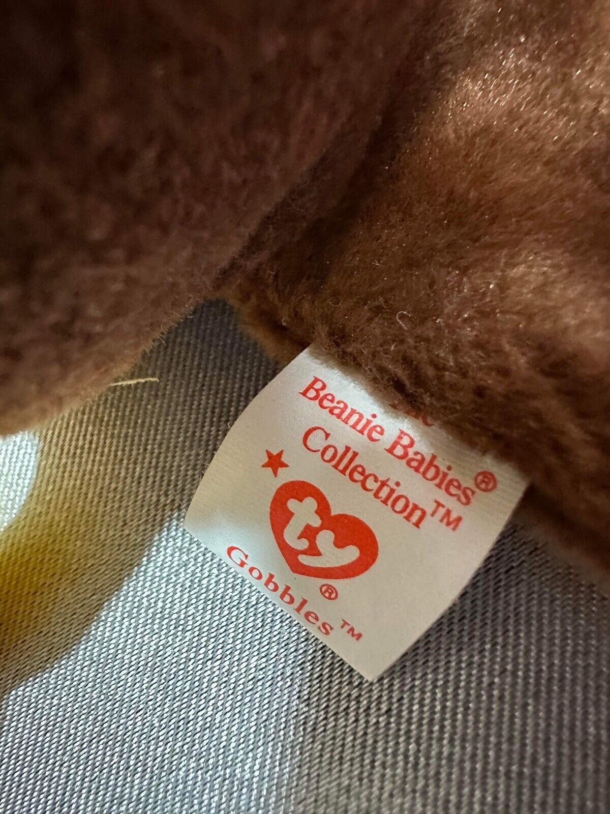 Ty Beanie Baby 1996 GOBBLES The Turkey #4034 Rare! VCTY