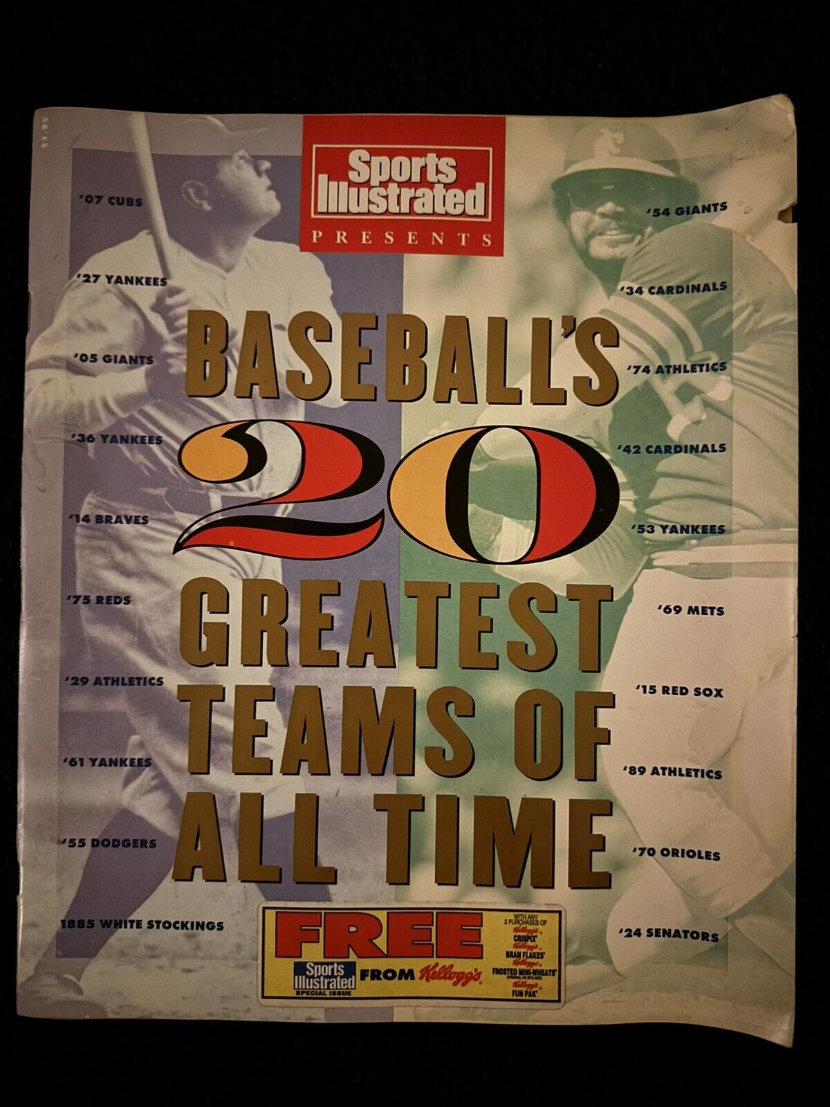 Sports Illustrated Baseballs 20 Greatest Teams of all Time (1991, Magazine)