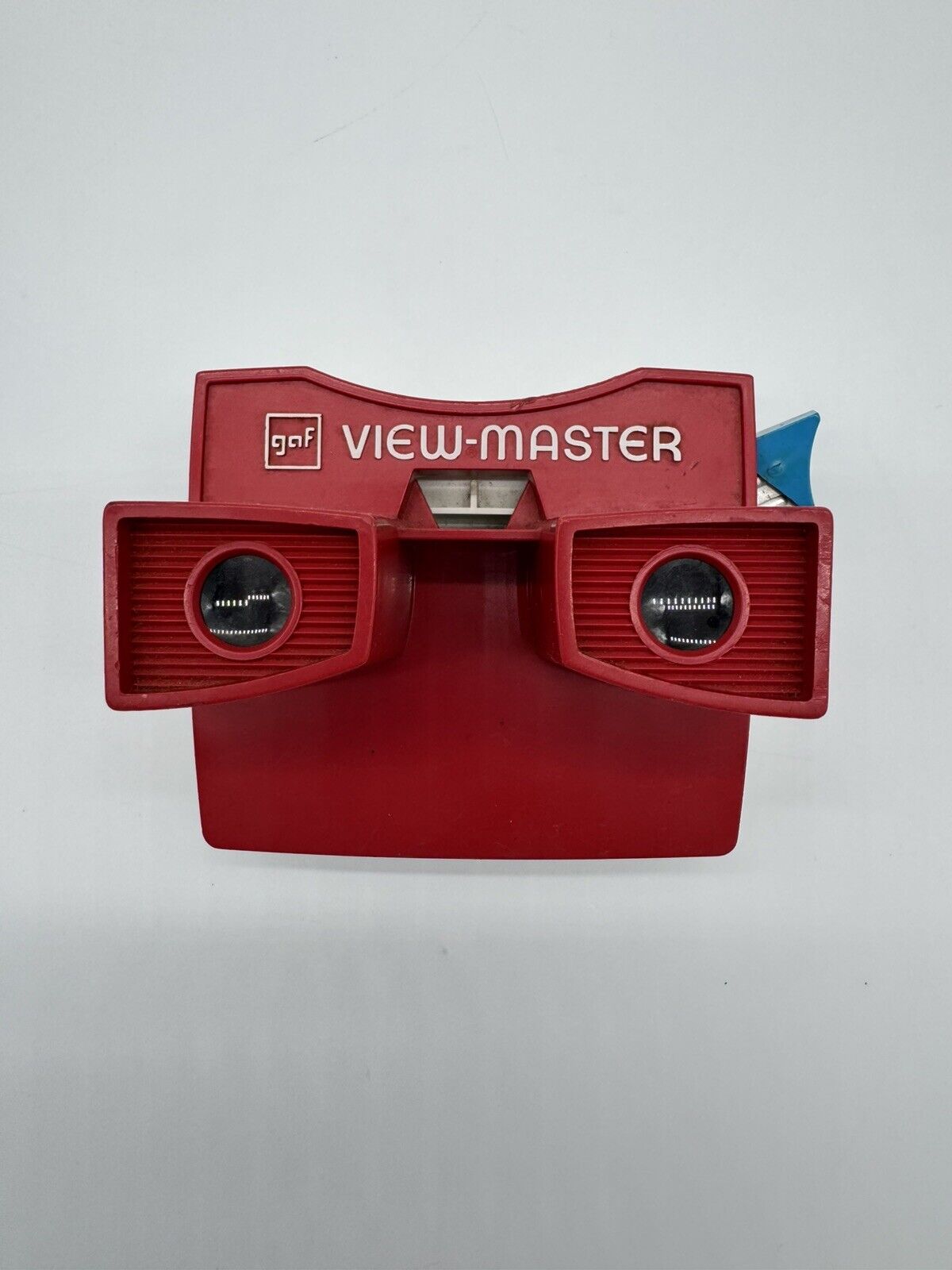 1950s Vintage GAF View-Master Red/White Viewer w/ 36 RARE Reels VTY FNF