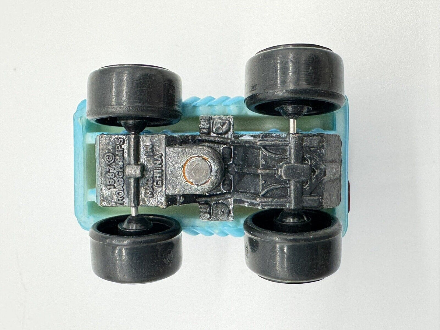 Micro Road Champs Mini Machines 1987 Blue Van Truck Speed GO! Vintage