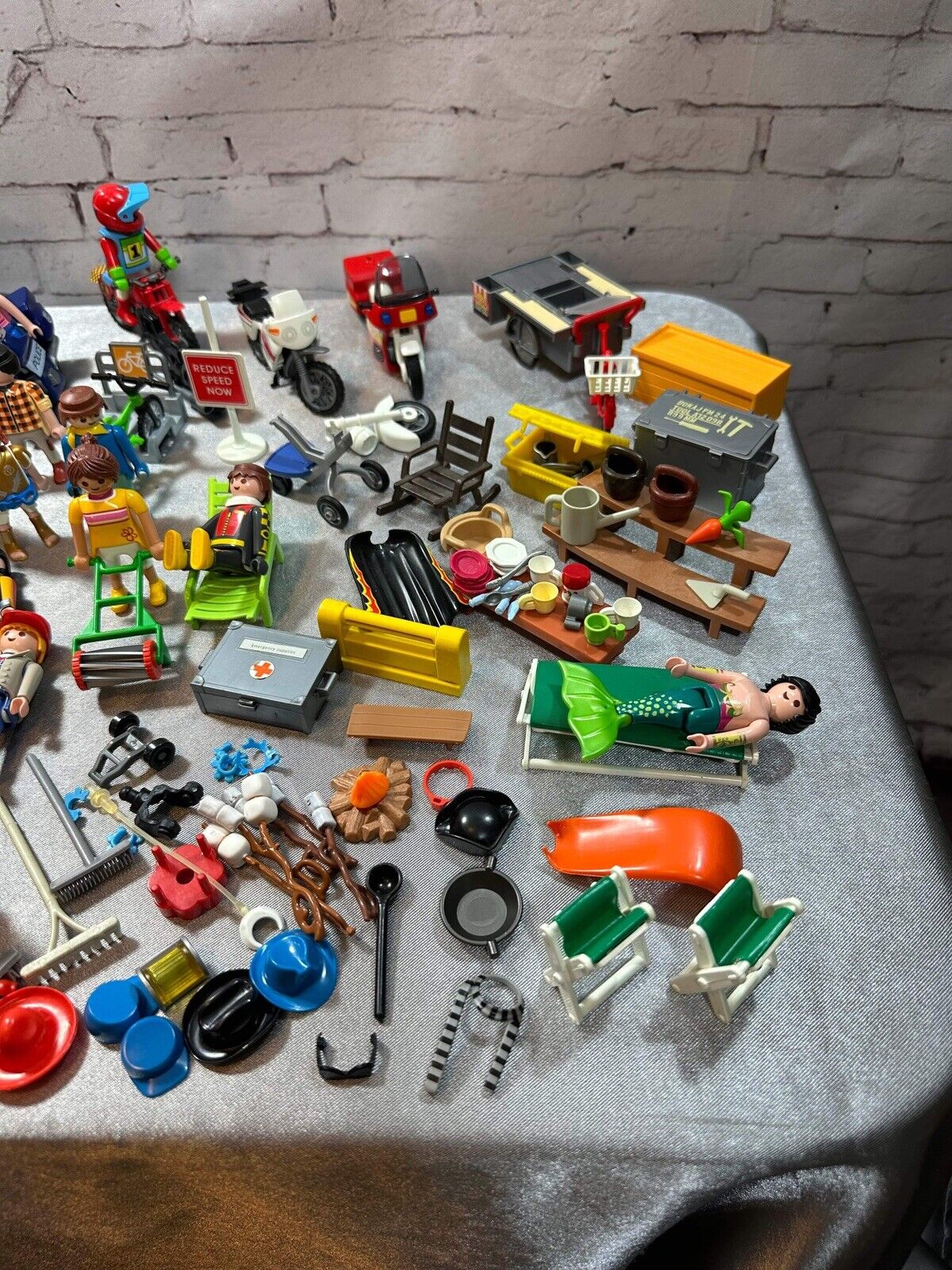Huge Playmobil Lot of Figures & Accessories VTY