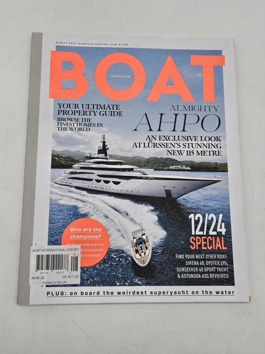 BOAT INTERNATIONAL MAGAZINE | (UK) AUG 2022 | ALMIGHTY AHPO