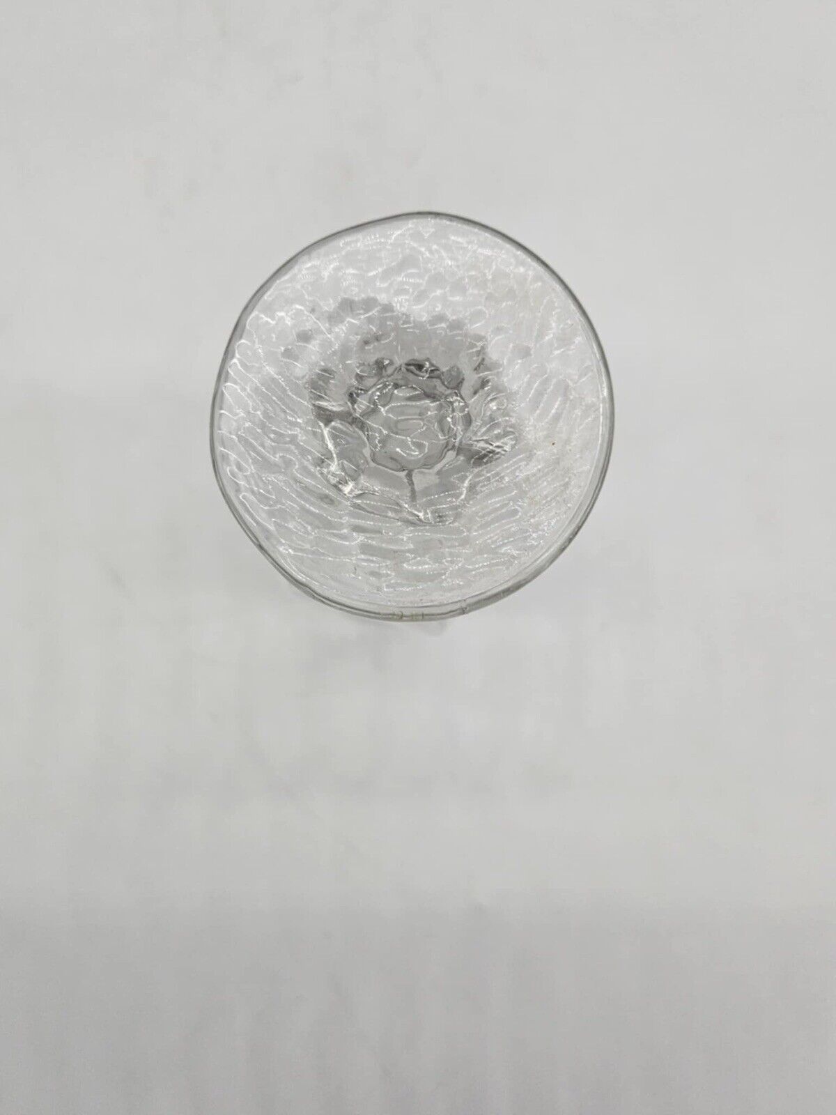 VTG Libbey Chivalry 7” Beer Water Goblet Clear  Glass Textured Glass