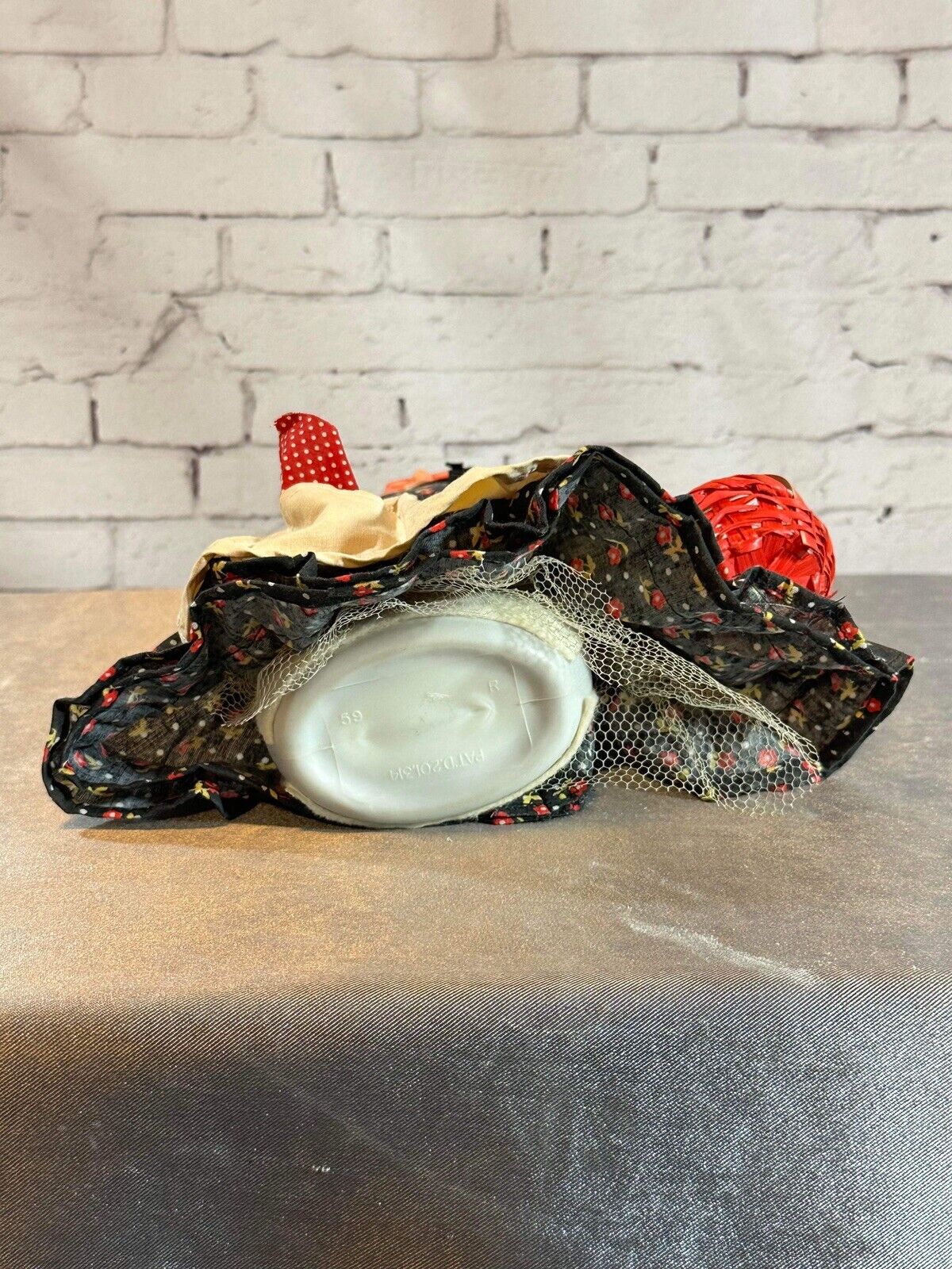 Vintage Handmade DISH SOAP BOTTLE DOLL Doorstop Country Prairie Granny TNO QCC