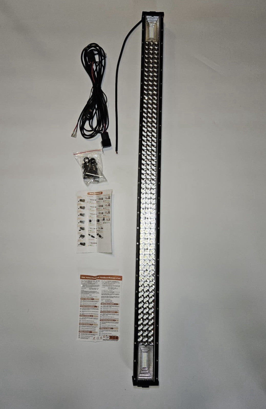 52inch 3500W Tri Row LED Work Light Bar Off Road Spot Flood Combo Driving SUV 50