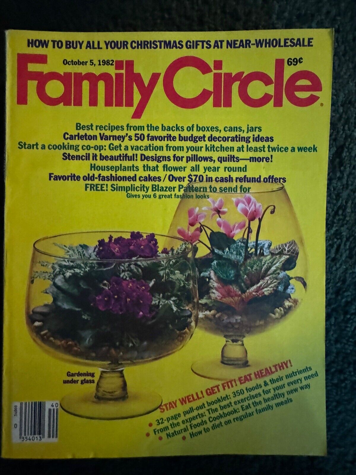 Family Circle magazine lot - Early 1980's lot of 9 - Vintage Back Issue