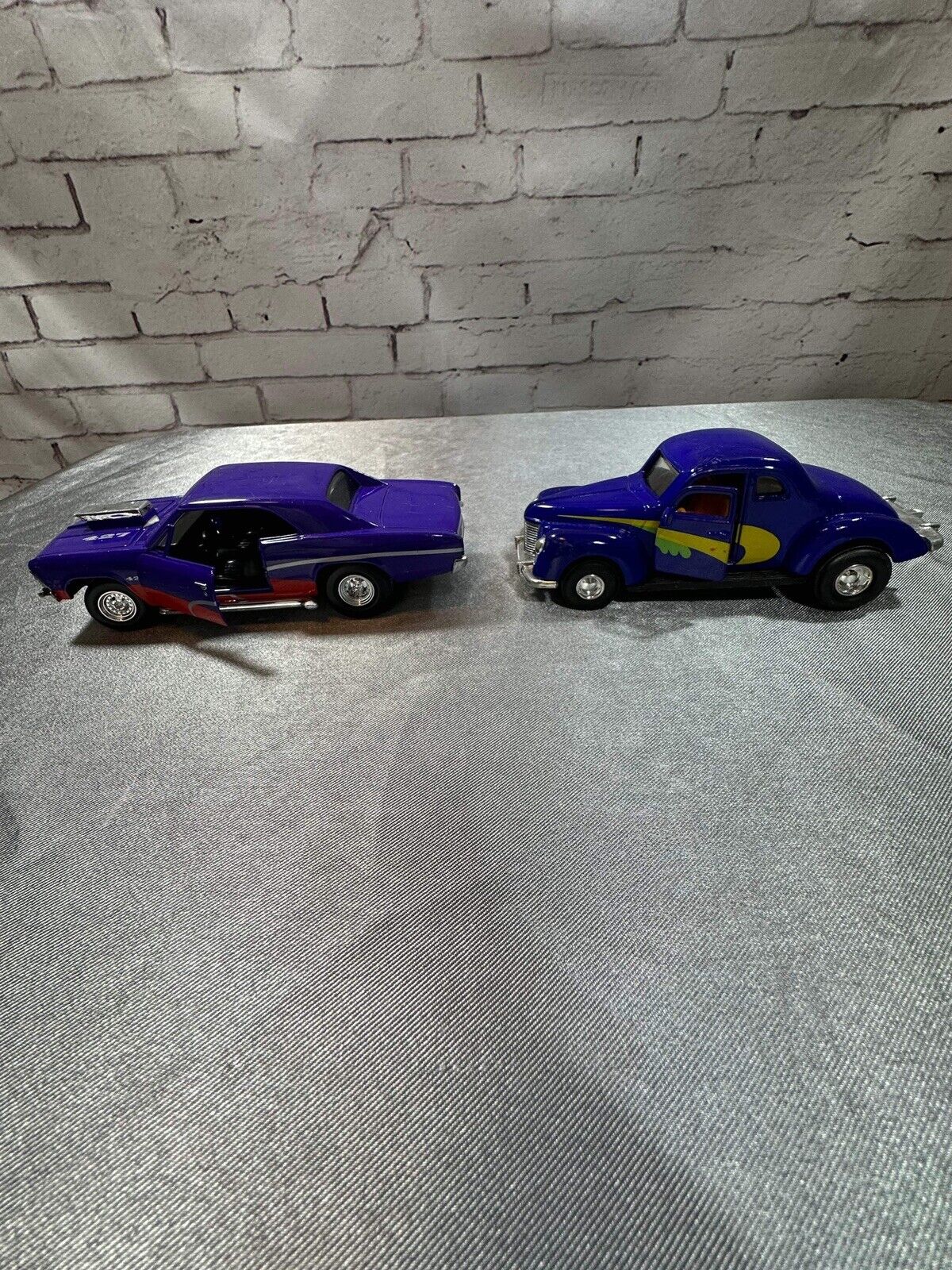Vintage Tootsie Toys 1940 Ford Coupe & 1966 Chevy Malibu Model Toy Cars