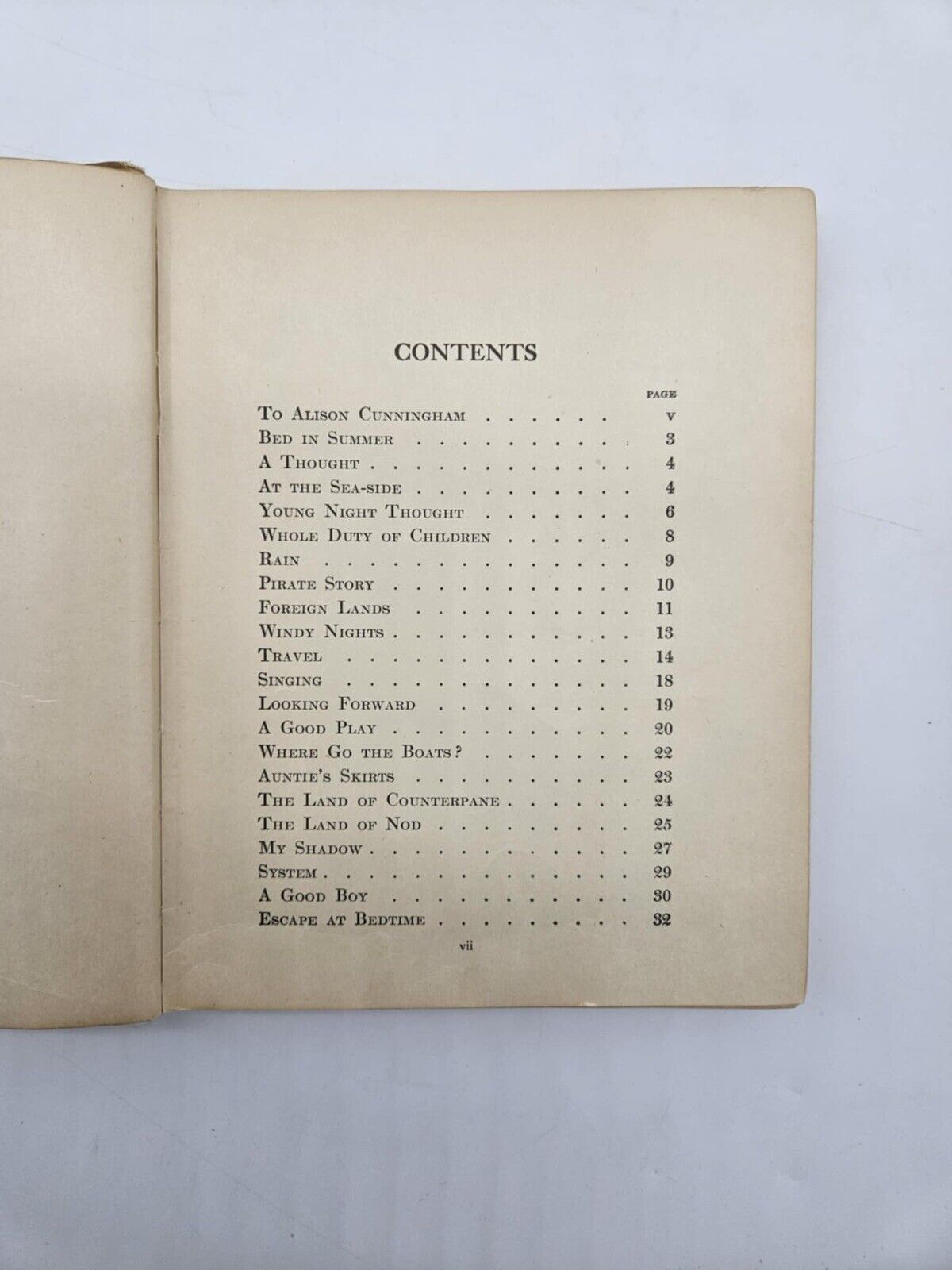 1920 A Child's Garden Of Verses poetry BOOK hc Robert Louis Stevenson illustrate