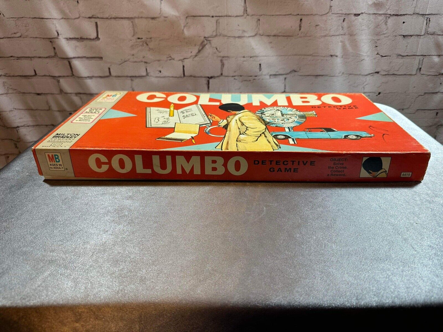 Vintage 1973-74 COLUMBO Detective Board Game Milton Bradley #4419 VGM