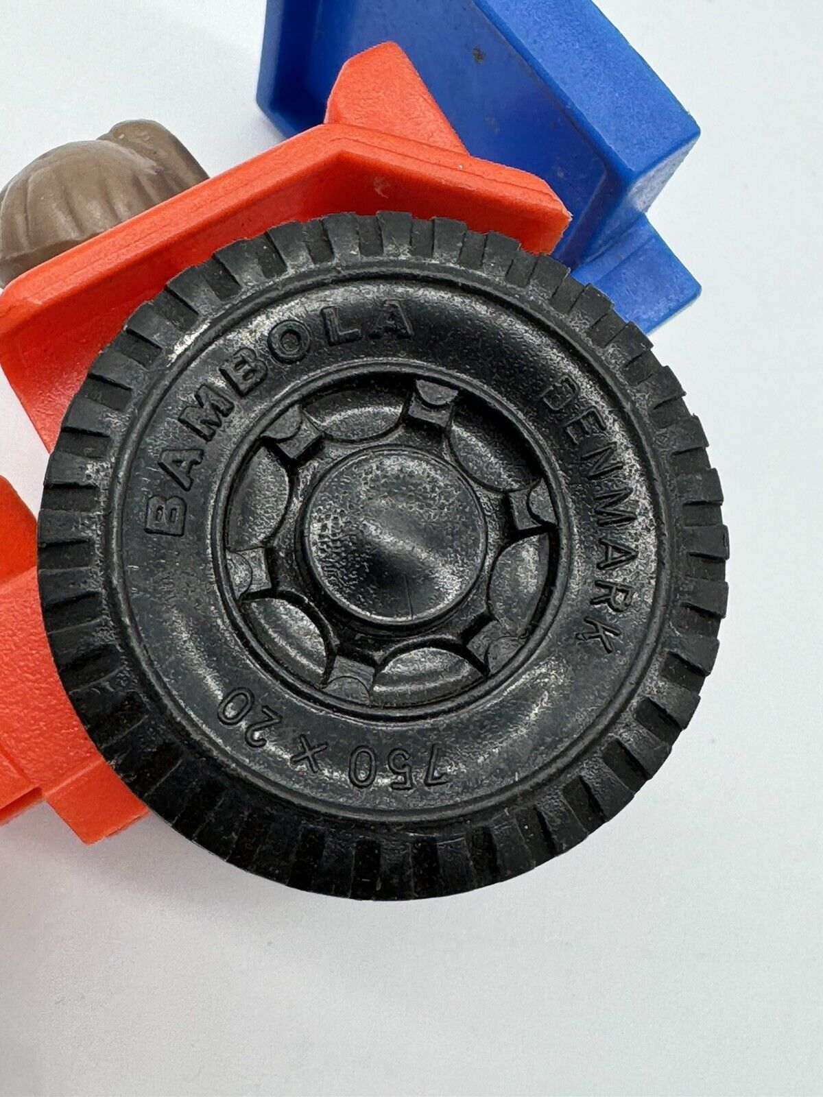 Barneleker Plastic Red Tractor Vintage Norway Toy