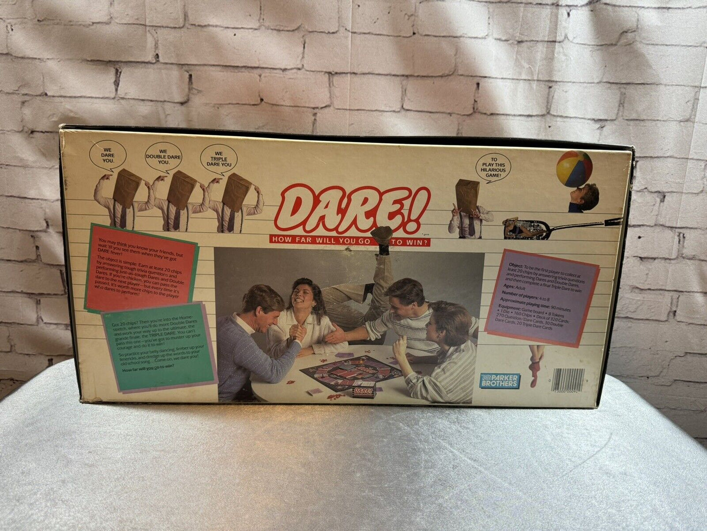 Vintage 80s Dare Parker Brothers Board Game Family Game Complete