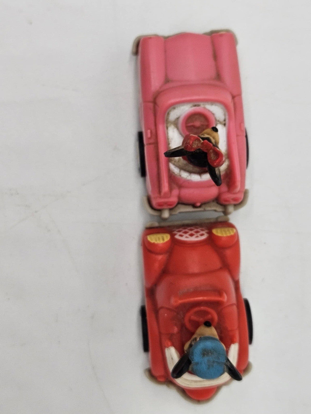 1988 Lot of 2 Mickey's Birthday Land Pull Back Happy Meal Disney McDonalds 1988
