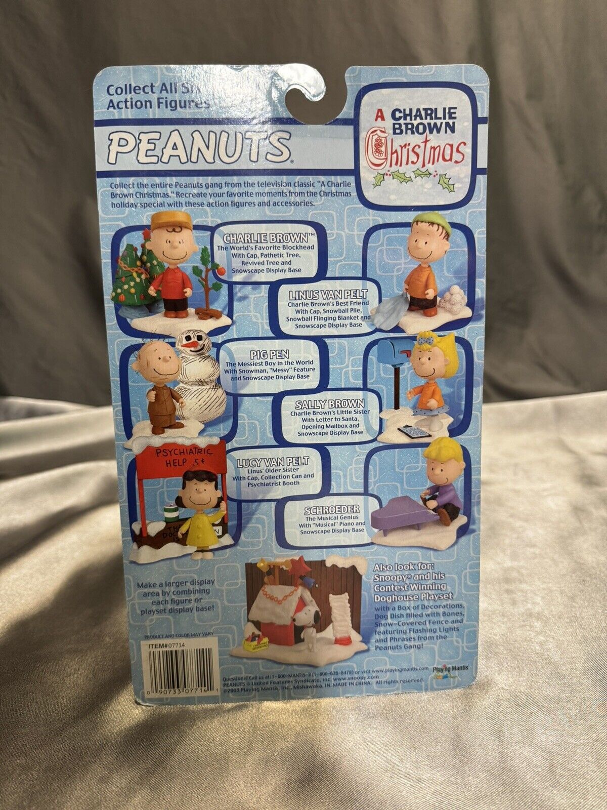 VTG Peanuts Playset Display A Charlie Brown Christmas Full Set New In Box VCTY