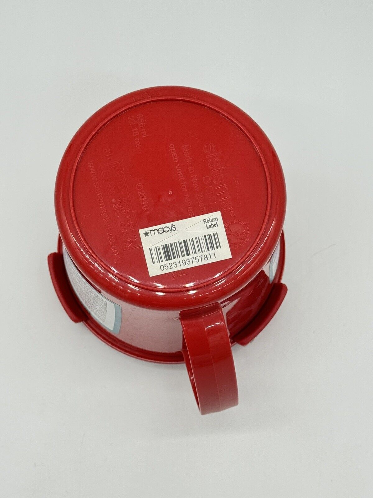 Microwaveable Red Soup Mug With Airtight Latching Lid Ideal For Work & Travel