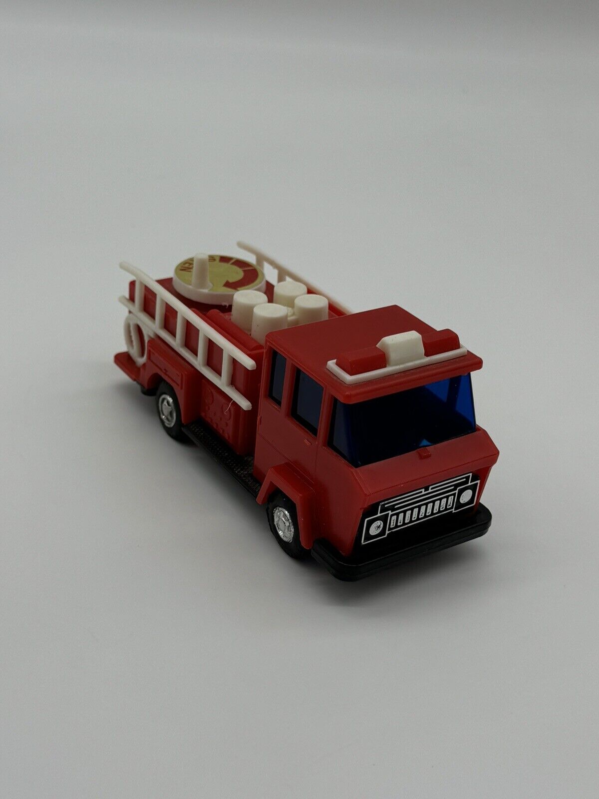 Vintage Toy Fire Truck w/ Wind Up Siren