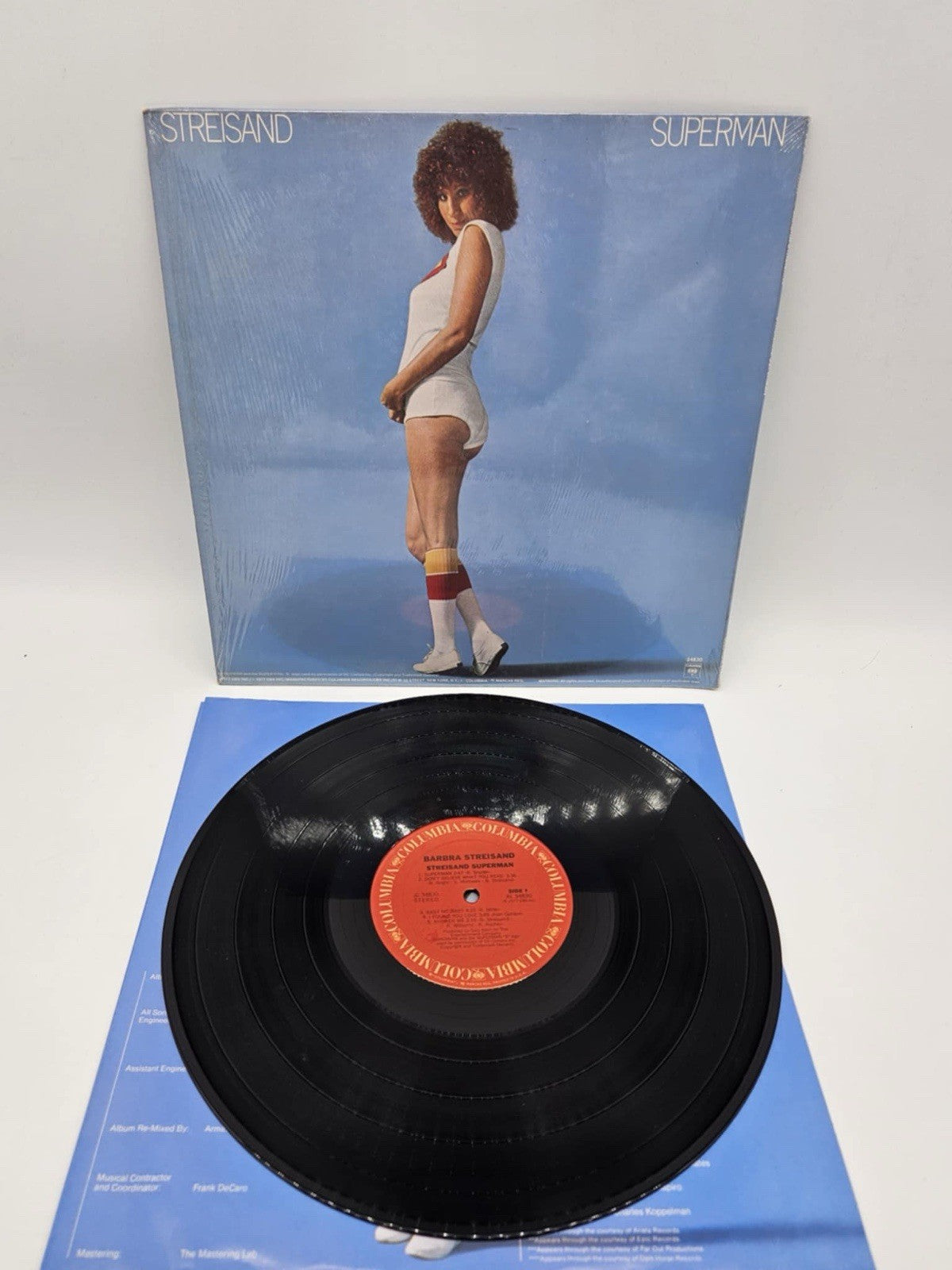 Barbra Streisand Superman Vinyl LP Record (VG, Columbia 1977)
